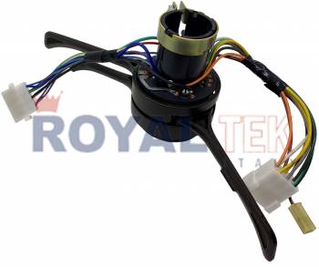 CONMUTADOR COMPLETO ROYALTEK FIAT 128 EUROPA CON LAVAPARABRISA / GINO EN ALTA / COLOR MARRON ---