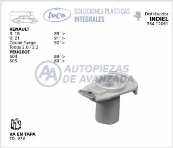 ROTOR DISTRIBUIDOR TECA