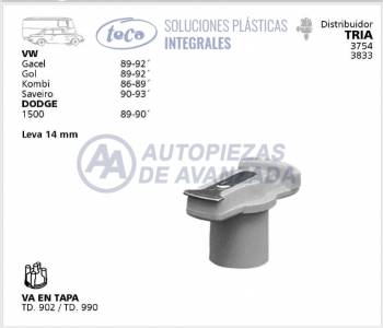 ROTOR DISTRIBUIDOR TECA